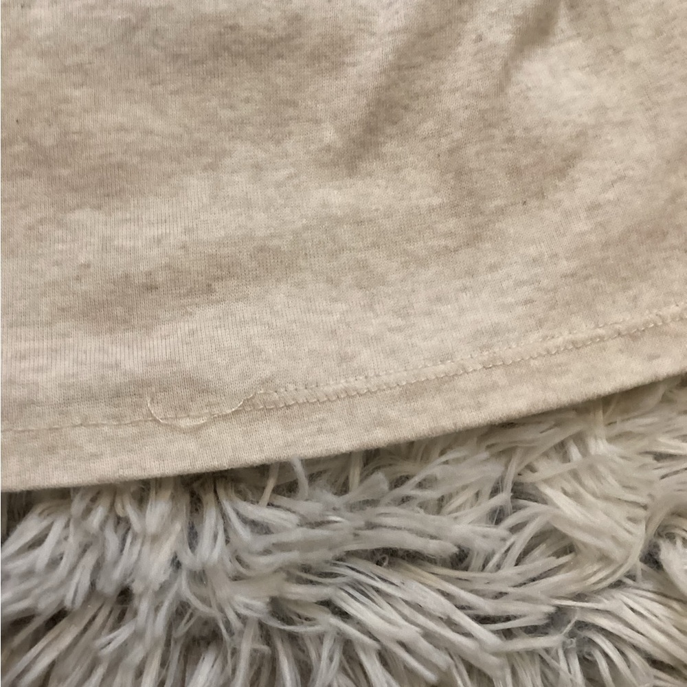 Mossimo camisole tank top Woman’s size XXL cream marled with tan v neck - Picture 3 of 12